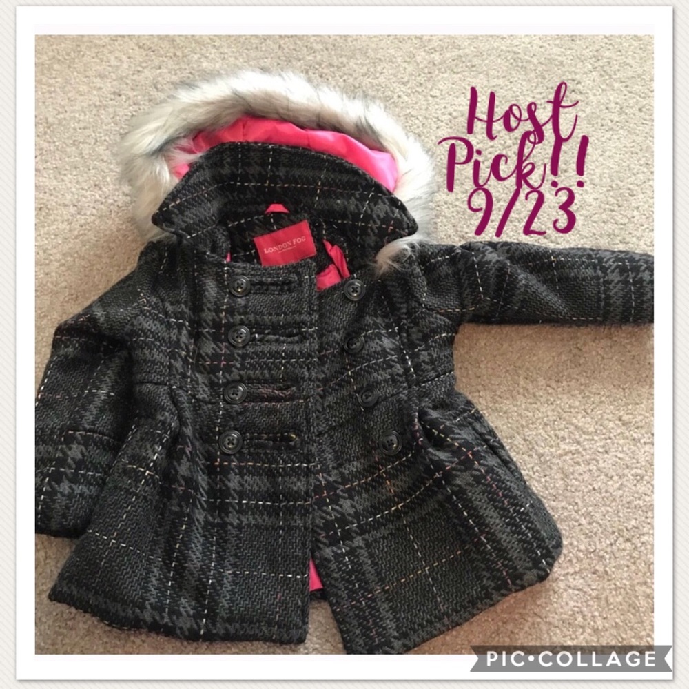 🌟HP 9/23🌟Toddler girl’s London Fog peacoat